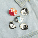Accessories Rabbit Enamel Badge Costume Jewelry Bagua Chart Brooch Brooch