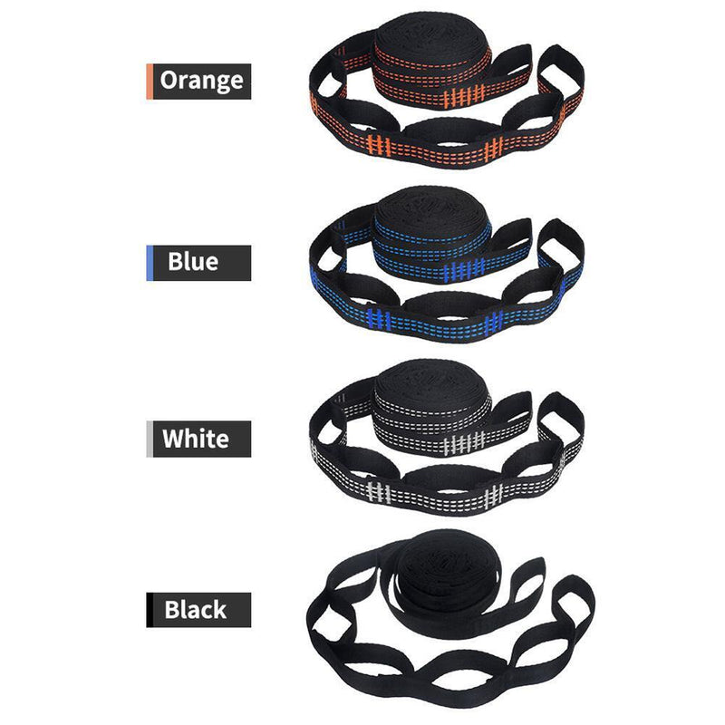 5x2pcs Hammock Strap Outdoor Camping Tree Hanging Load Bearing Rope(White)