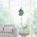 2pcs Crystal Wind Chimes Diamond Hanging Light Catcher Home Decor (ZH017)
