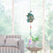 2pcs Crystal Wind Chimes Diamond Hanging Light Catcher Home Decor (ZH017)