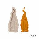 Gnome Casting Mould Keychain Crafting Santa Claus Mold Gnomish Pendants Making