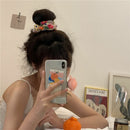 Headwear Elastic Hair Bands Korea Chic Embroidery Flower Transparent Net Yarn