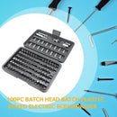 100pcs Electric Screwdriver Head Cross Slotted Torx Screwdriver Bits Sleeve