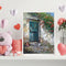 Oil Paint By Numbers Door Wall Flower Frameless Picture Craft Kit for Bedroom