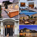 LED Outdoor Wall Lamp PIR Motion Sensor Garden Yard Solar Light (2pcs) Newly