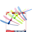 LED Light Up Flashing Dragonfly Flying Parachute Electric Educational Toys