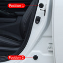 10x Anti-collision Silicone Pad Car Door Closing Anti-shock Buffer Stickers (Bla