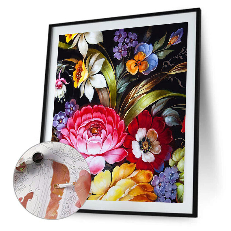 Paint By Numbers for Kids Adults Beginner Flower Home Wall Bedroom Decoration