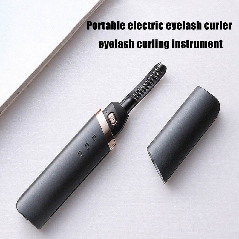 Electric Heated Eyelash Curler Applicator Pen Long Lasting Beauty Makeup Tool