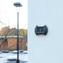4pcs Solar Wall Lamp Outdoor Waterproof Balcony Fence Lights (White 2LED)