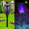 12 LED Flame Torch Light Solar Powered Garden Plug-In Decor Lamp (2pcs) Newly