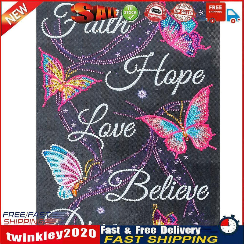 DIY Alphabet Letter Kit 5D Special Shaped Luminous Diamond Painting (X035) Newly