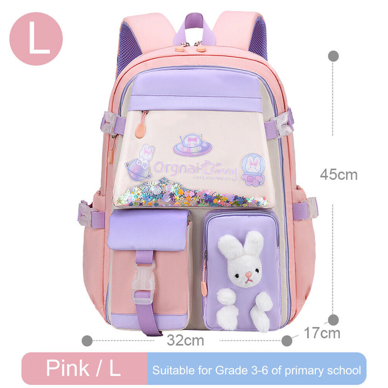 #A Student Kindergarten Princess Shoulder School Bags Cartoon Travel Rucksack