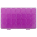 28 Grids Nail Art Storage Box Case Jewelry Organizer Manicure Tool (Purple)