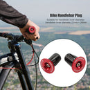 1 Pair Bicycle Handle Bar Grip End Cap Road MTB Handlebar End Plugs (Red) Newly