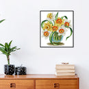 Partial Embroidery DIY 14CT Lily 4 Stamped Cotton Home Thread Cross Stitch Ki