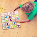 Educational Fish Direction Arrow Match Board Children Color Sensory Puzzle Newly