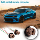 2x 7443 LED Light Bulb Wiring Harness Sockets for Brake Turn Signal Light