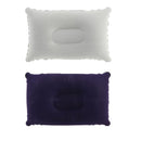 Bed Travel Square Inflatable Air Pillow Hiking Camping Rest Flocking Cushion