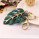 Christmas Gift Fresh Foliage Shape Keychain Key Buckle Car Key Ring Bag Pendant