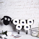 Sheep Dog Shape Toilet Paper Rack Free Standing Bathroom Tissue Holder (A)