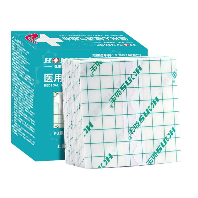 100pcs/pack Waterproof Plaster Adhesive Wound Dressing Fixer Tape Bandage D9A9