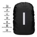 Waterproof Backpack Rain Cover Antislip Cross Buckle Strap (Black M) Newly