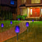 12 LED Flame Torch Light Solar Powered Garden Plug-In Decor Lamp (2pcs) Newly