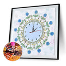 DIY Flower Special Shaped Diamond Painting Embroidery Wall Clock Home Ornaments