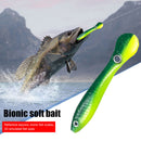 10cm/6g Soft Bionic Fishing Baits Lure Artificial Crankbait (Green Yellow) Newly