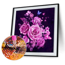 Pink 5D DIY Flower Diamond Painting Embroidery Cross Stitch Home Decor Gift