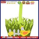 Happy Easter Egg Basket Portable Non-woven Fabric Candy Storage Bucket Tote B