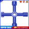 Multi-function Universal Cross Key Wrench for Electric Control Cabinet Door