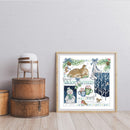 14CT Christmas Counted Partial Cross Stitch Embroidery DIY Cotton Needlework