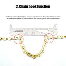 BIKERSAY 7 in 1MTB Road Bicycle Chain Wear Indicator Chain Checker Ruler Ga