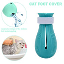 4x Anti Bite Bath Washing Cat Claw Cover Cut Nails Foot Cover Pet Paw Prote