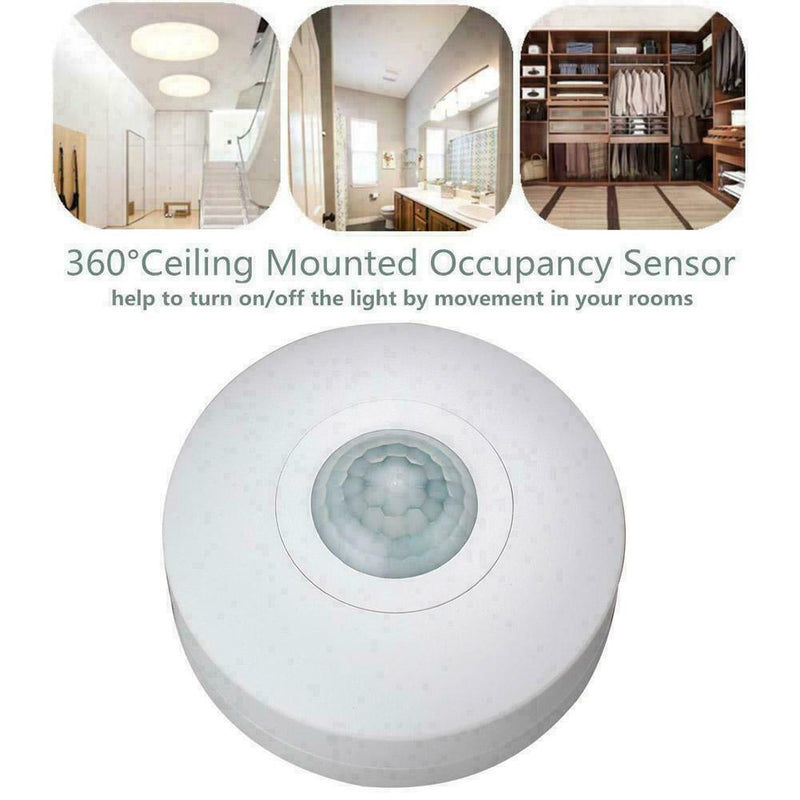 360° Ceiling Occupancy PIR InfraRed Motion Sensor Detectors Light Switch H8S9