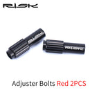 2pcs RISK Bicycle Cable Adjuster Derailleur Shift Cable Screw Bolt (Black) Newly