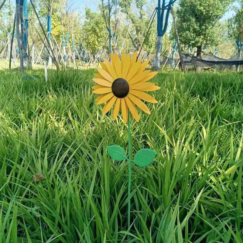 Decoration Rotating Sunflower Wind Spinner Windmill Lawn Flower Wind turn