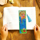 DIY Diamond 5D Bookmark Leather Tassel Special Shape Rhinestone Painting Kit