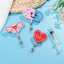 Holder Felt Badge Reels Name ID Alligator Clip For Nurse |Doctor Office |School