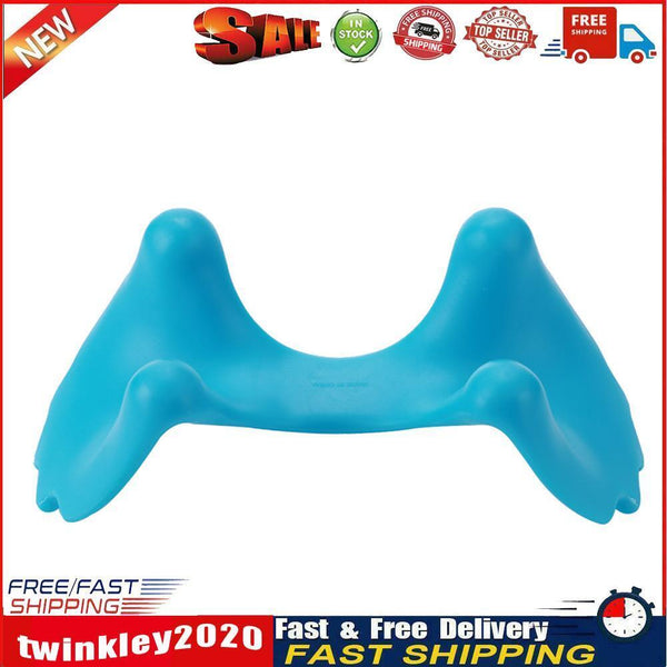Portable Plastic Manual Cervical Massager Shoulder Head Back Tool (Blue) Newly