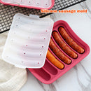DIY Sausage Making Mold Food Grade Silicone Handmade Hot Dog Mold (Red) Newly