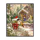 Full Cross Stitch Handcraft 11CT Stamped Postbox Needlework DIY Home Ornament