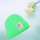 Korean Winter Autumn Warm Knitted Hat Pure Color Men Women Crochet Beanies Ca