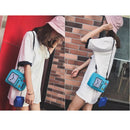 Women Messenger Bag Soft Canvas Shoulder Crossbody Bag Female Mini Phone Purse