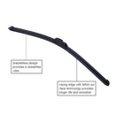 Universal Car Windshield Wiper Blades U Type Soft Rubber Bracketless Auto Wip