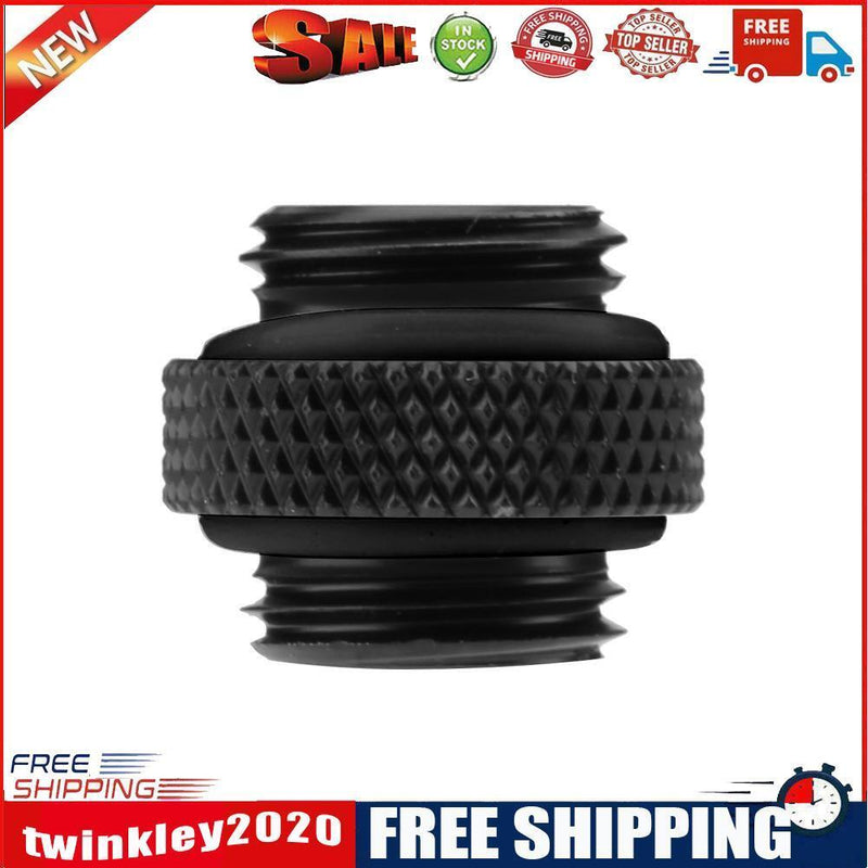 G1/4 Dual External Thread Hose Connector for PC Water Cooling System(Black)