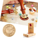 Wax Seal Stamp Retro Head Stamp Replaceable Time Pattern Envelope Document Decor
