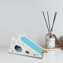 Assembled Hamster Ladder Slide Toys Guinea Pig Hamster Cage House (Blue) Newly